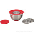 Non-Slip Stainless Steel Mixing Bowls with Lids